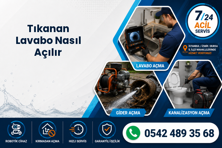 Tıkanan Lavabo Nasıl Açılır